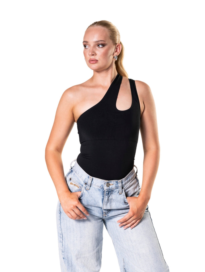 Corrigerende bodysuit met één schouder