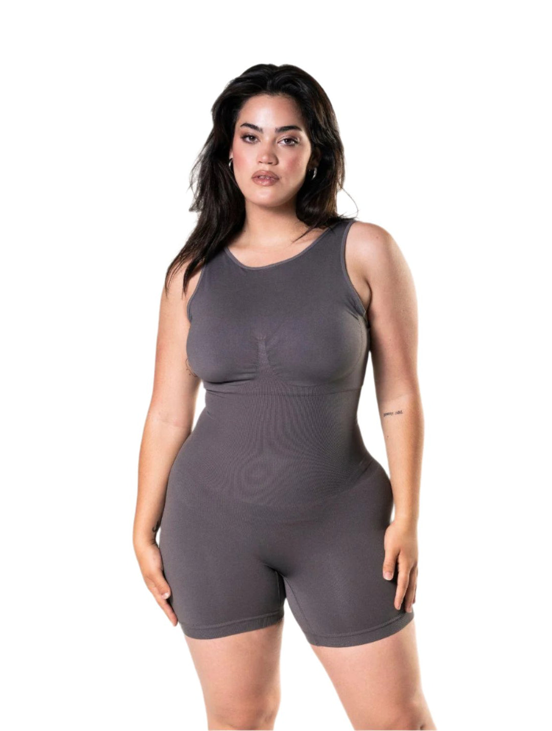 Bodysuit met ronde hals en lage rug