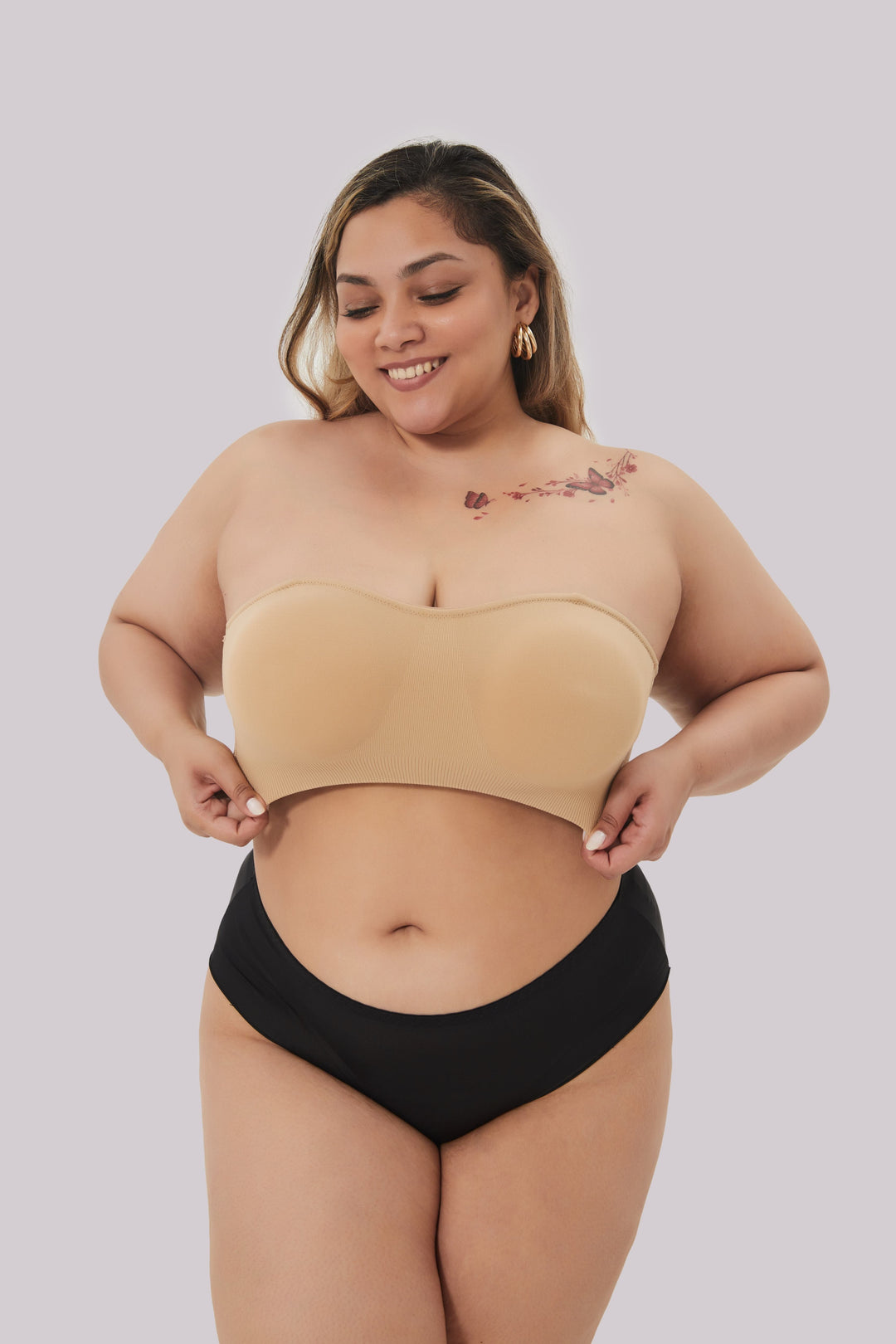 Dry Atelier Celeste - Strapless Bandeau BH