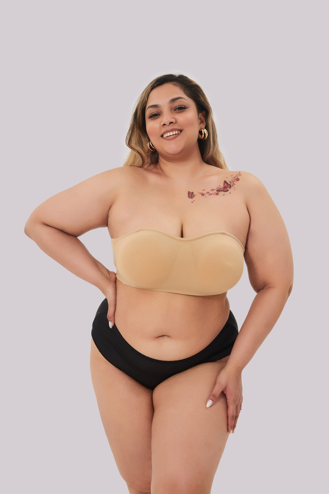 Dry Atelier Celeste - Strapless Bandeau BH